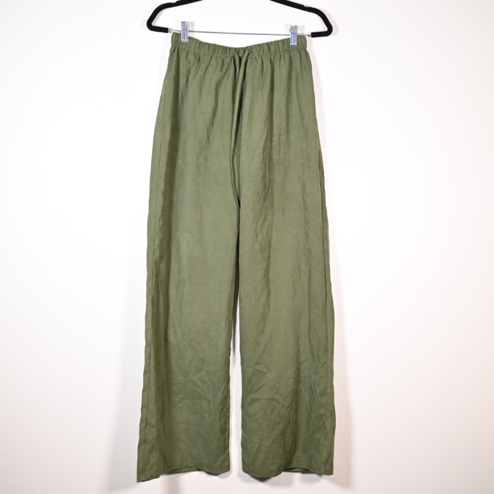 Princess Polly Olive Wide Leg Pants
